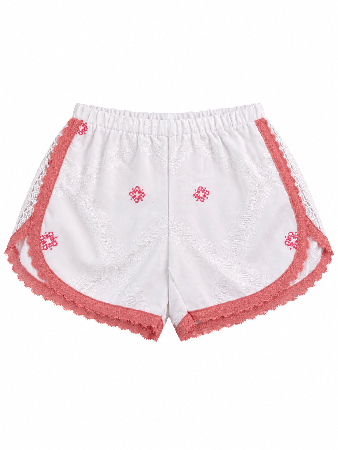 Shorts Ricami Rosa