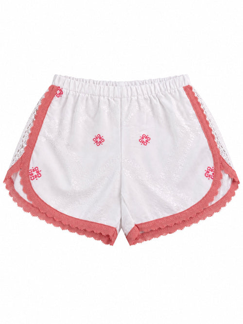 Shorts Ricami Rosa
