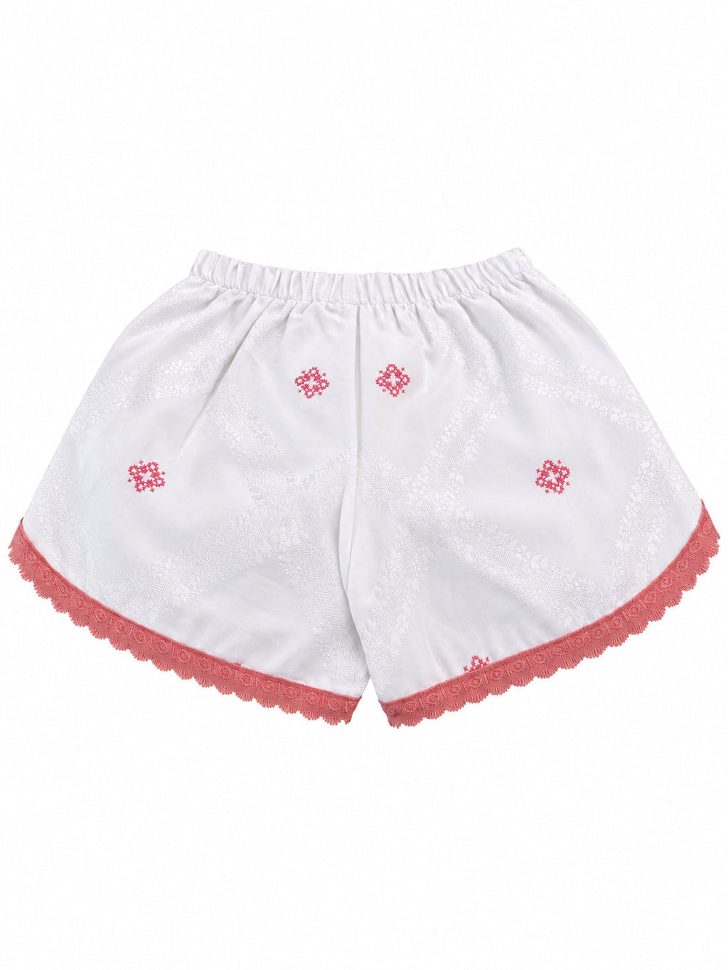 Shorts Ricami Rosa