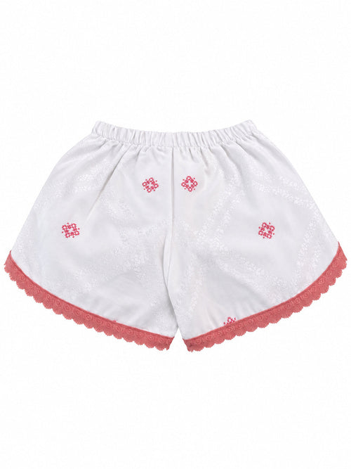 Shorts Ricami Rosa