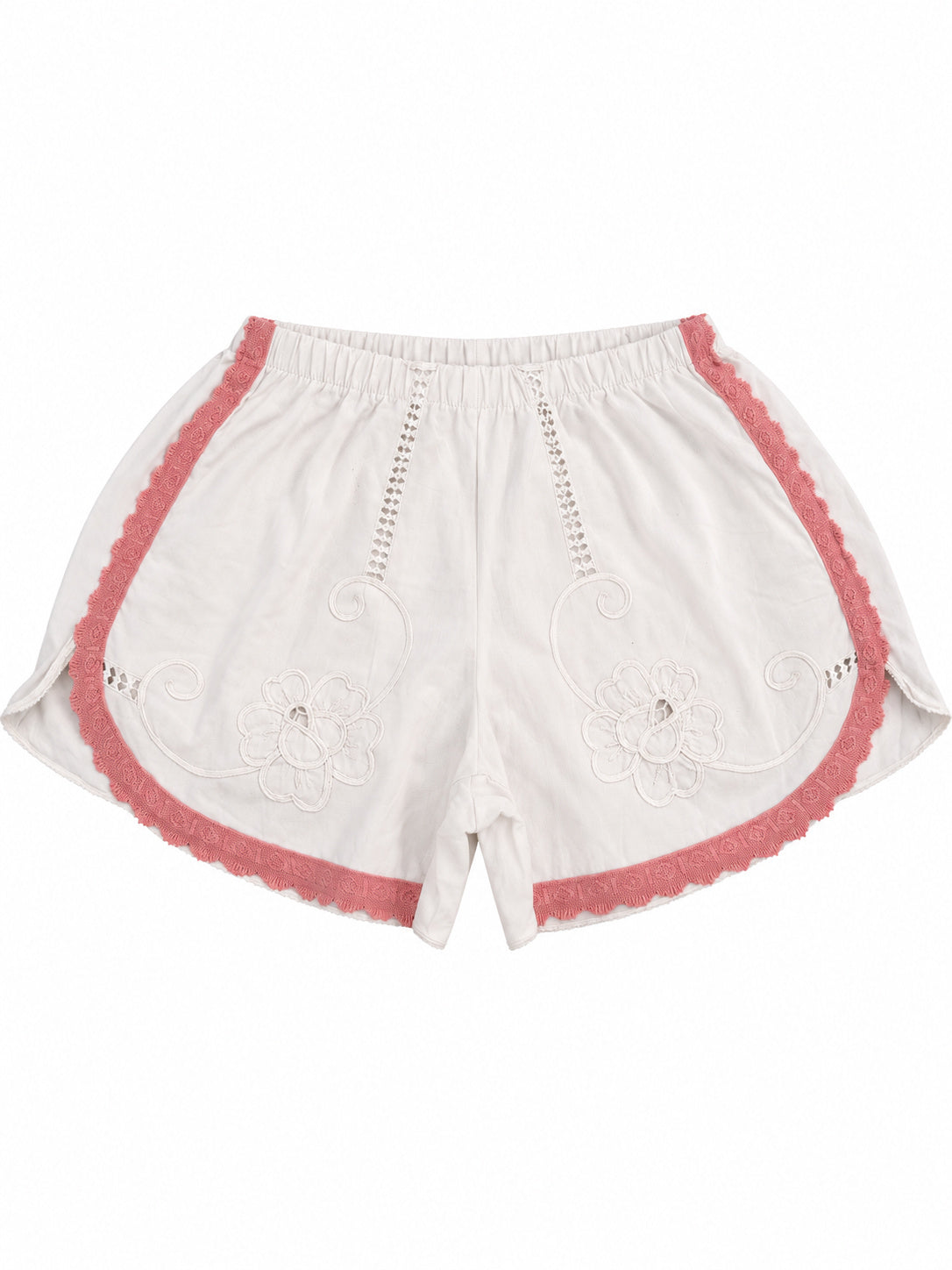 Shorts Fiori Bianchi
