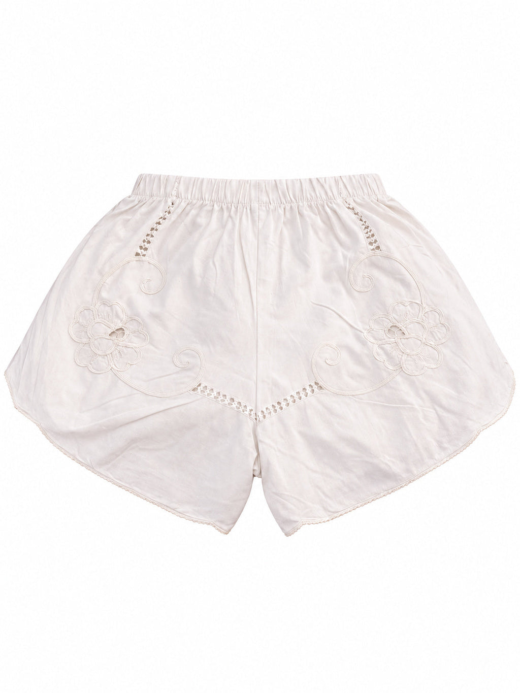 Shorts Fiori Bianchi