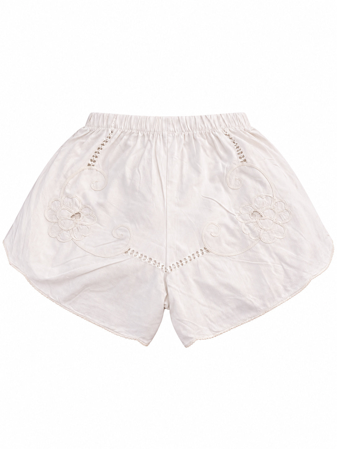 Shorts Fiori Bianchi