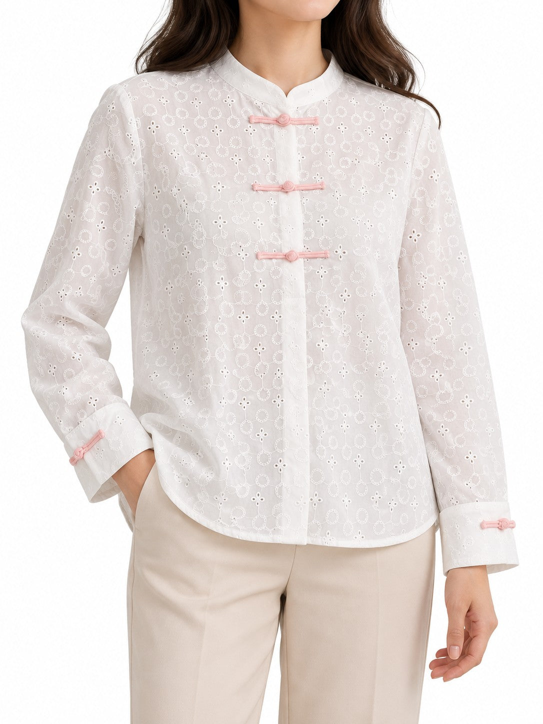 Blusa in Sangallo