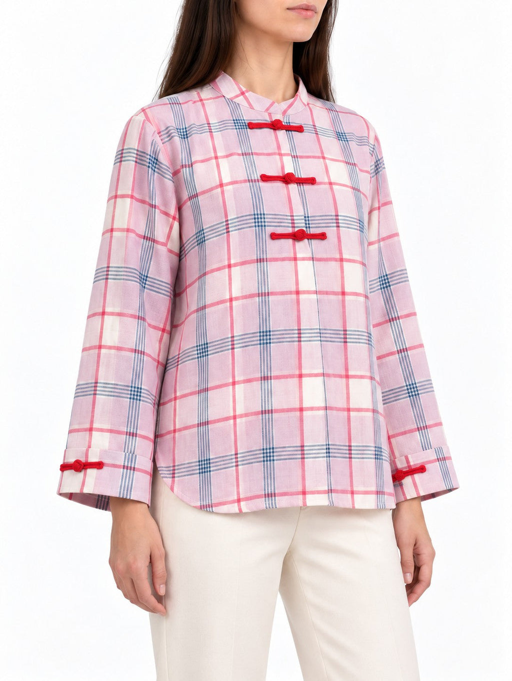 Blusa Rosa con Alamari