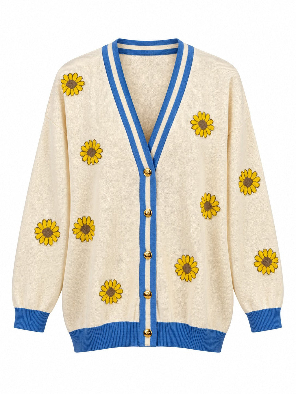 Cardigan Snoopy in Cotone panna/azzurro
