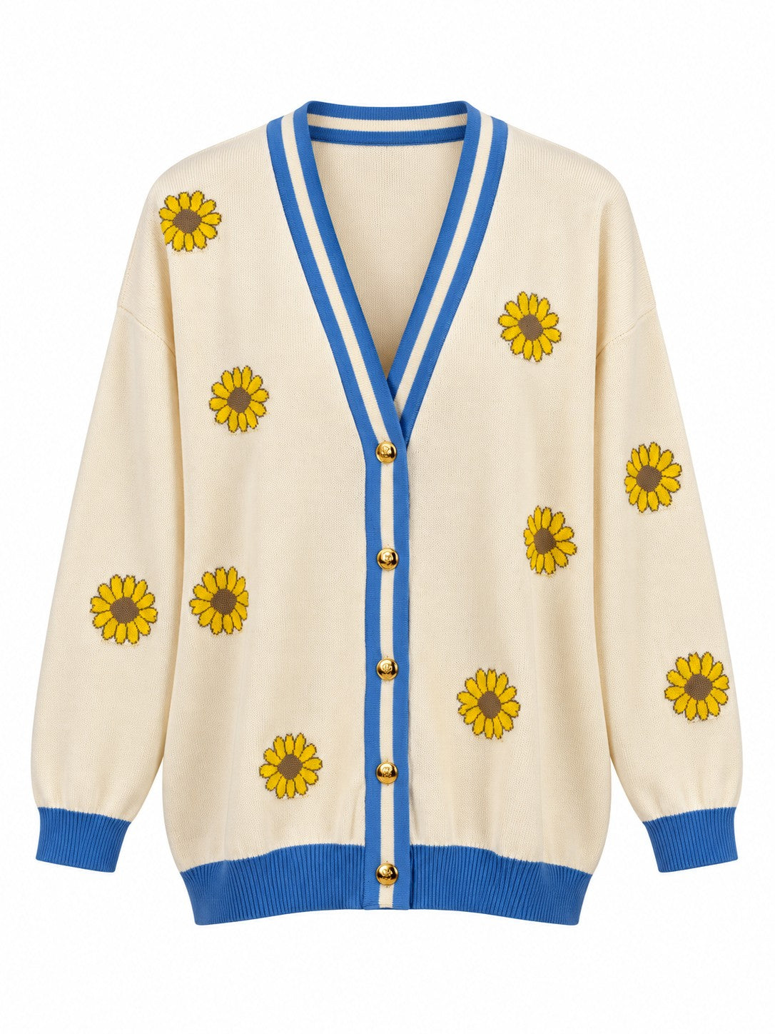 Cardigan Snoopy in Cotone panna/azzurro