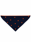 Foulard in Lana e Cachemire blu/arancione