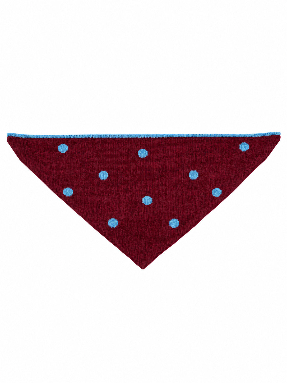 Foulard in Lana e Cachemire bordeaux/azzurro