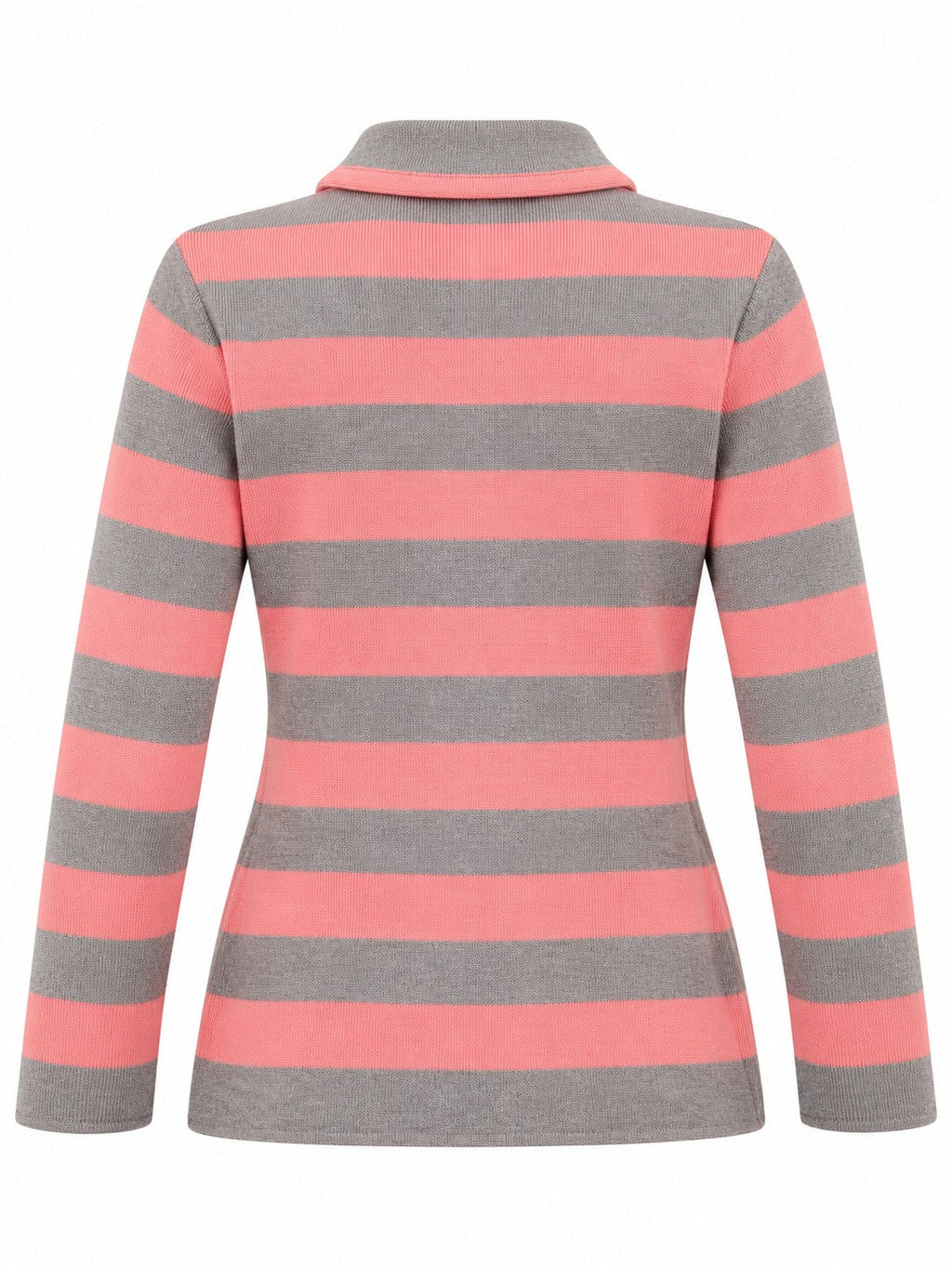 Giacca Doppio Petto a Righe rosa/grigio