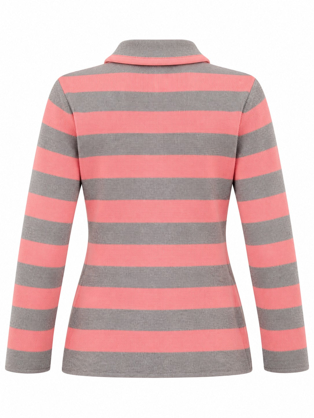Giacca Doppio Petto a Righe rosa/grigio