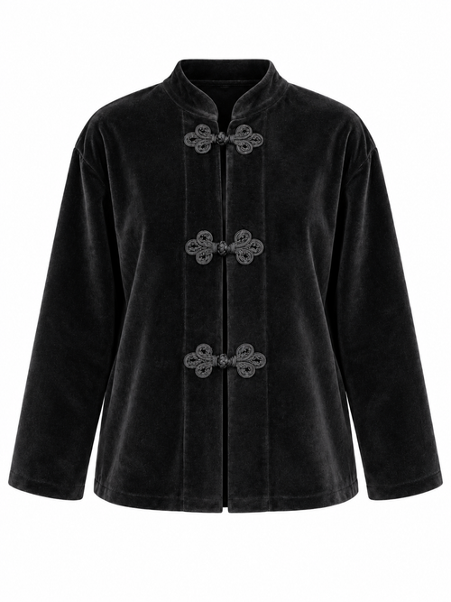 Kimono nero con tre alamari, S/M