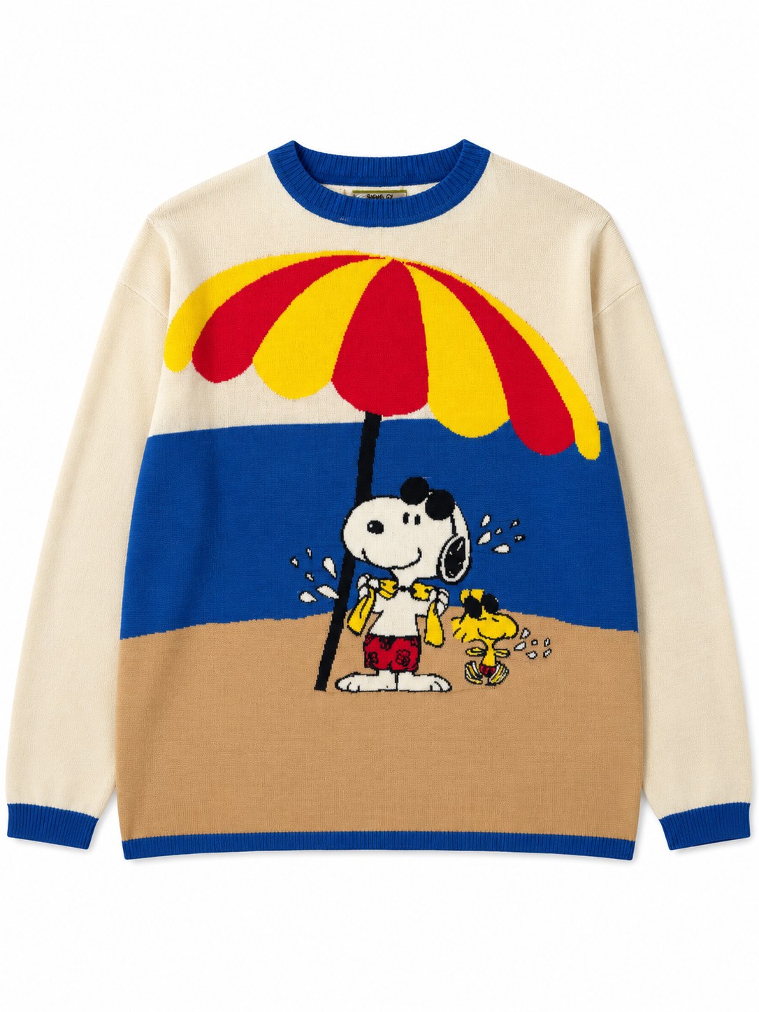 Maglia Snoopy al mare — davanti