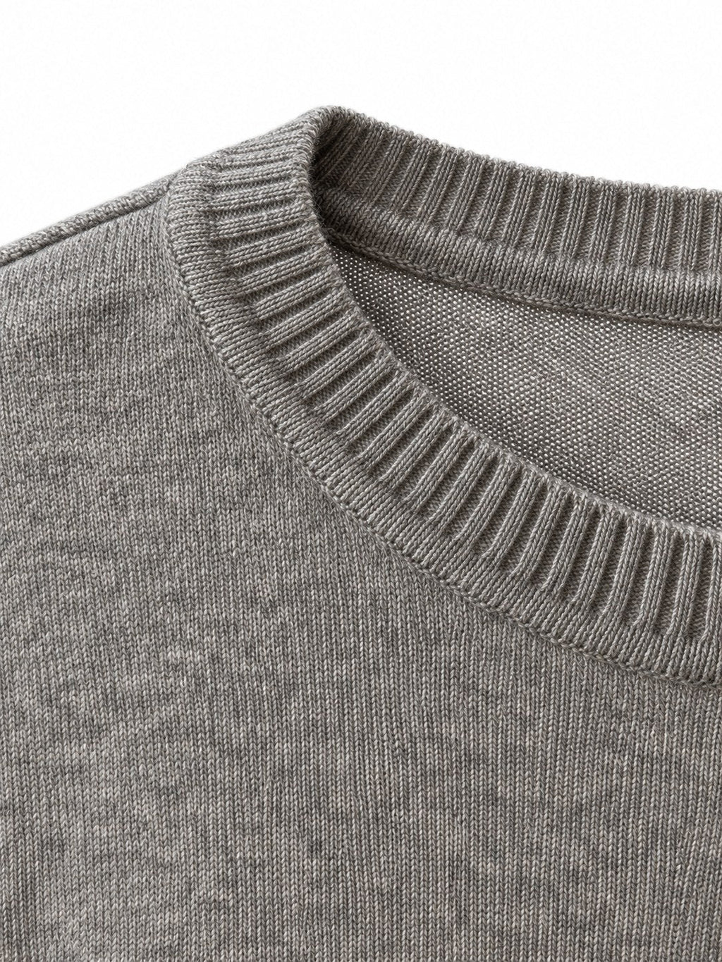 Maglione Snoopy Basket grigio — dettaglio del filato