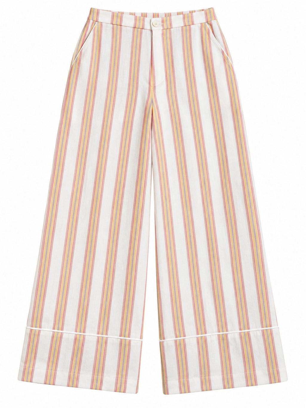 Pantalone a Righe Pesca