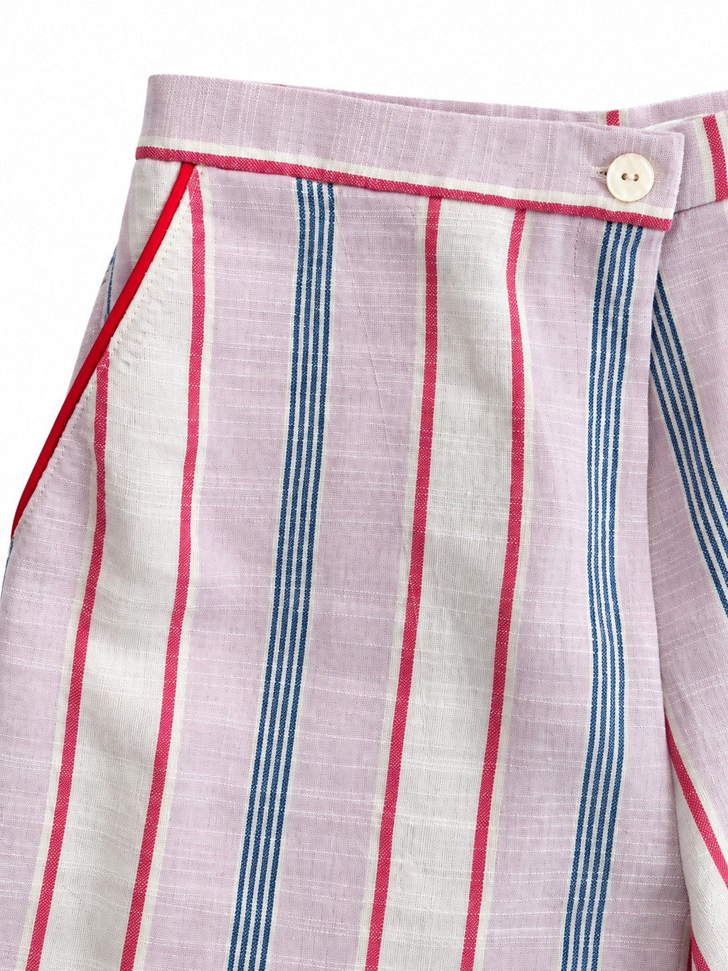 Pantalone a Righe Rosa