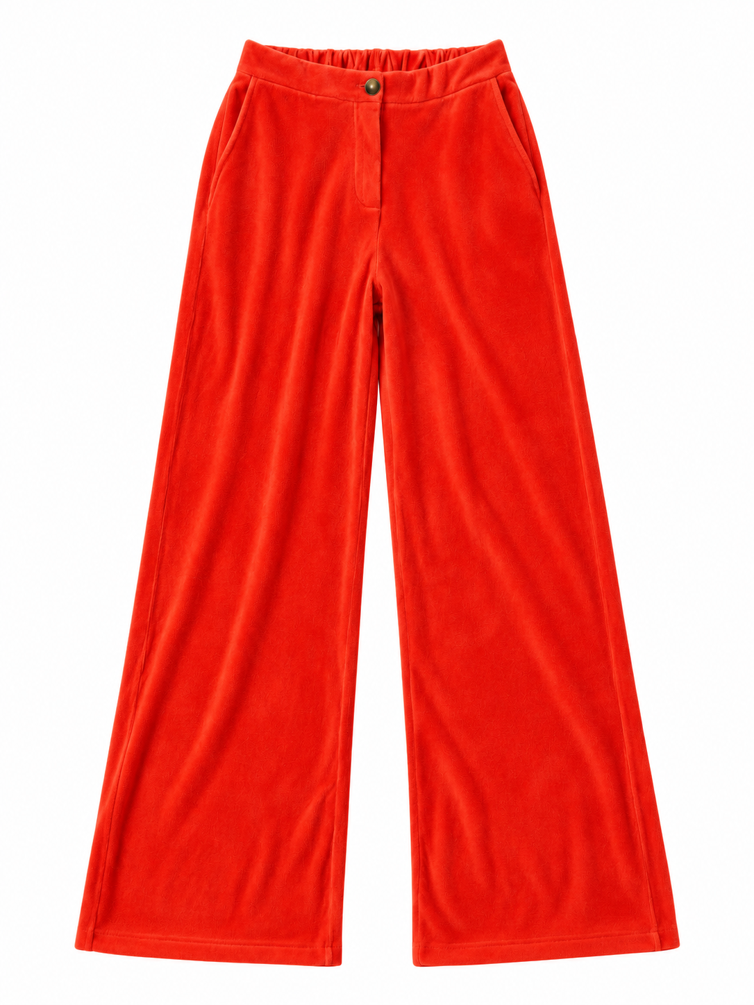 Pantalone in Ciniglia arancione