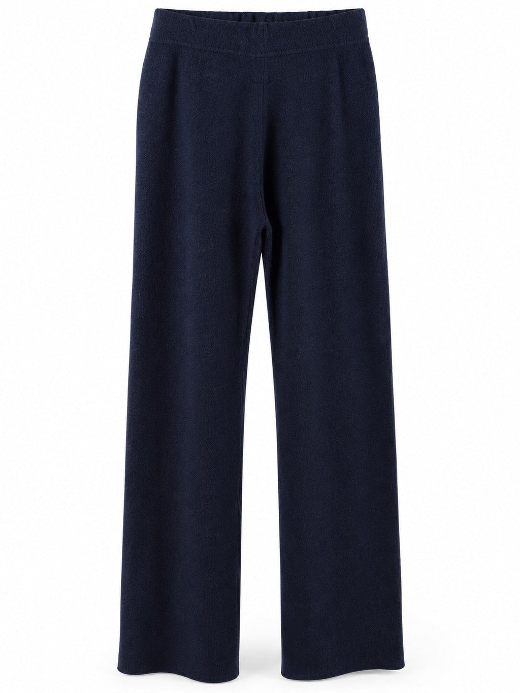 Pantalone in lana e cachemire blu