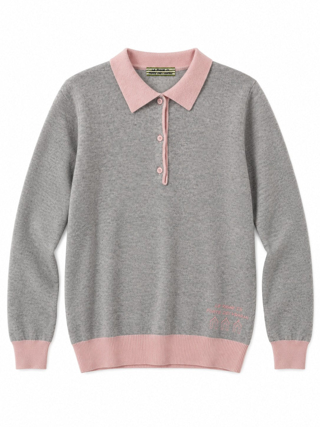 Le Polo del Forte grigio/rosa