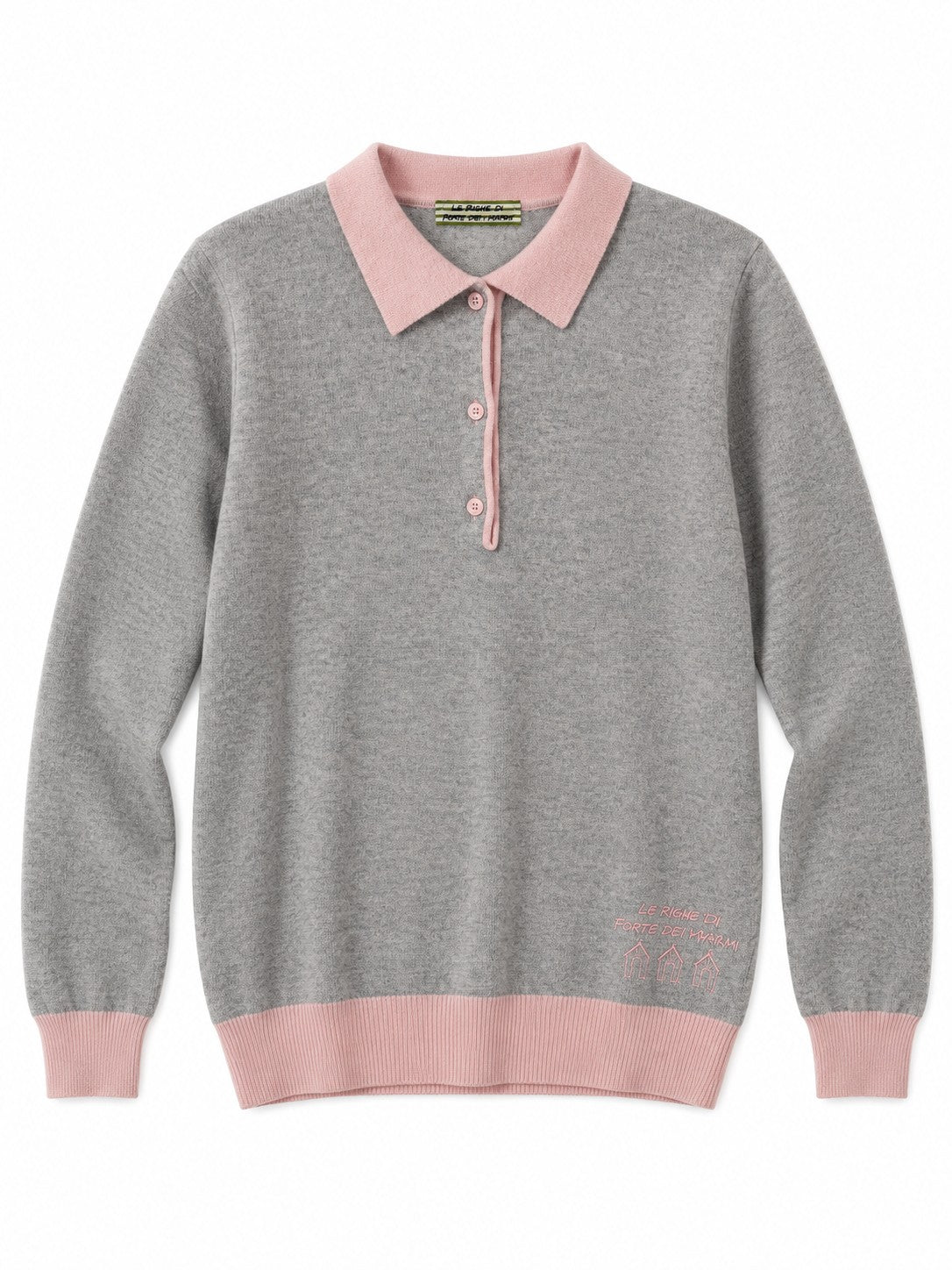 Le Polo del Forte grigio/rosa