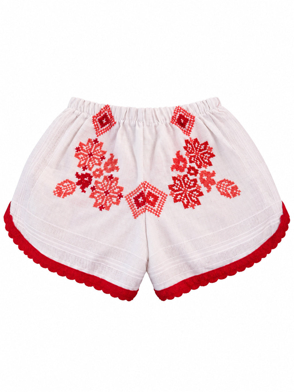 Shorts Ricamo Rosso